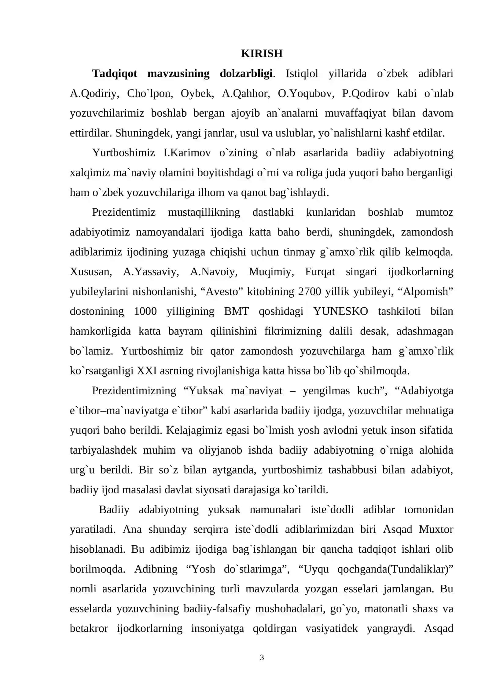 Asqad Muxtor ijodida esse janrining takomili 3