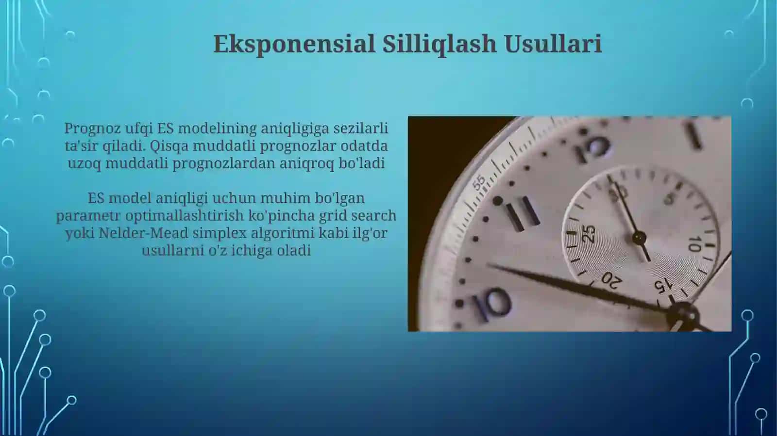 Dinamika qatorlari tahlili va bashorati 3