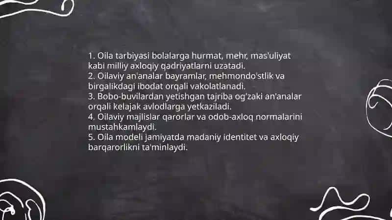 O'zbek xalqining milliy o'ziga xosligi va axloqiy me'yorlari 3