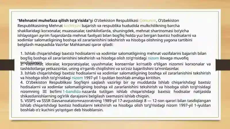 Mehnatnimuhofazaqilishtoʻgʻrisida 3