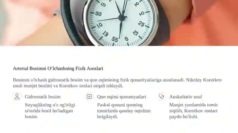 Arterial Bosimni Aniqлашning Fizik Asoslari: Puls To‘lqini 3