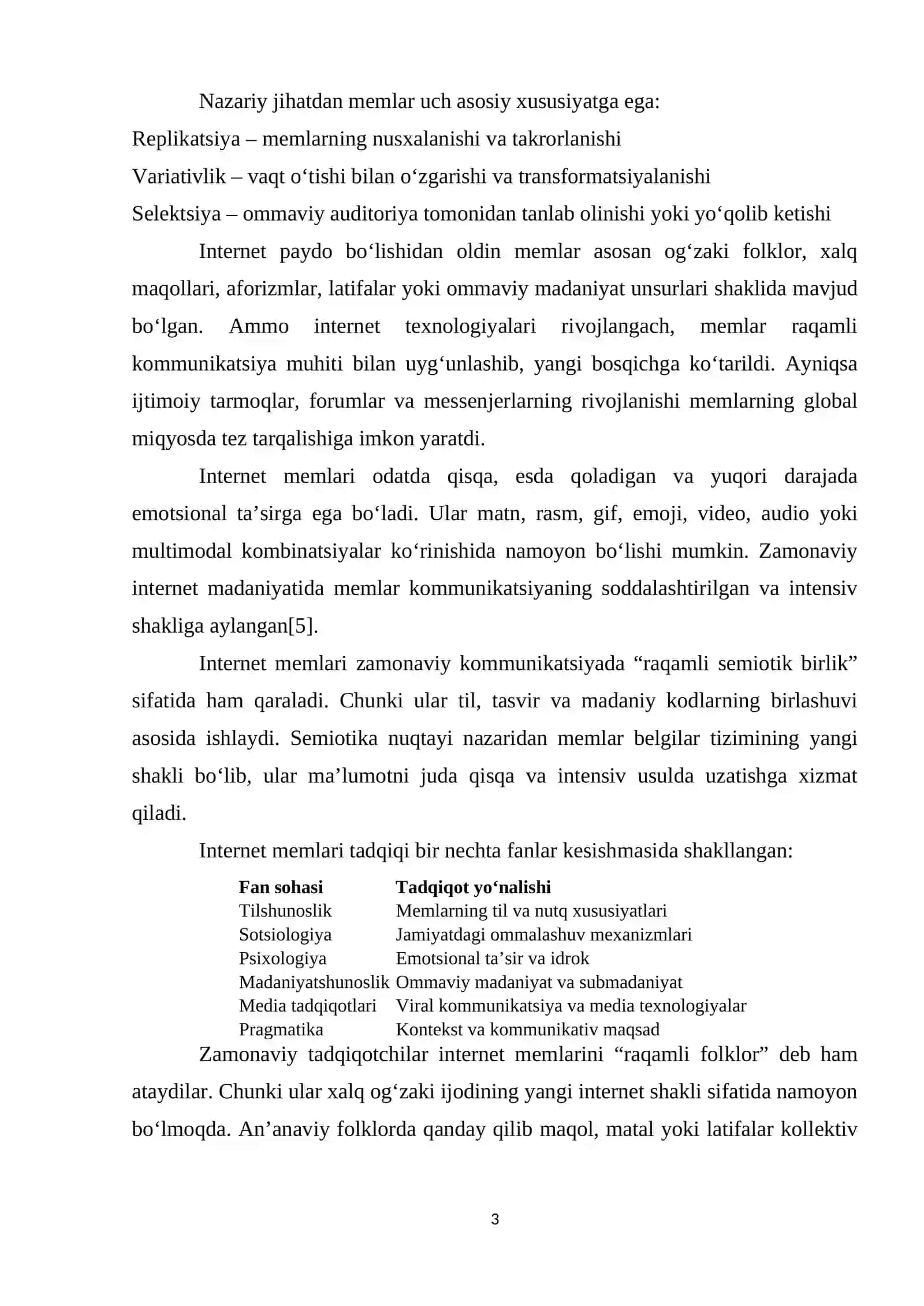 XITОY TILIDАGI INTЕRNЕT MЕMLАRI TАDQIQI: TIL VА ОMMАLаshUV XUSUSIYАTLАRI 3