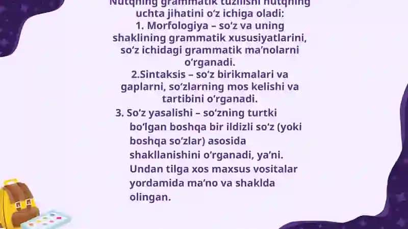 "Bolalar tomonidan nutqning morfologik qonuniyatlarini o‘zlashtirish yo'llari" mavzusida prezintatsi 3