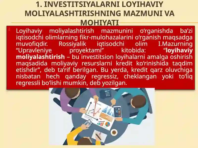 Investitsiyalarni Loyihaviy Moliyalashtirish 3