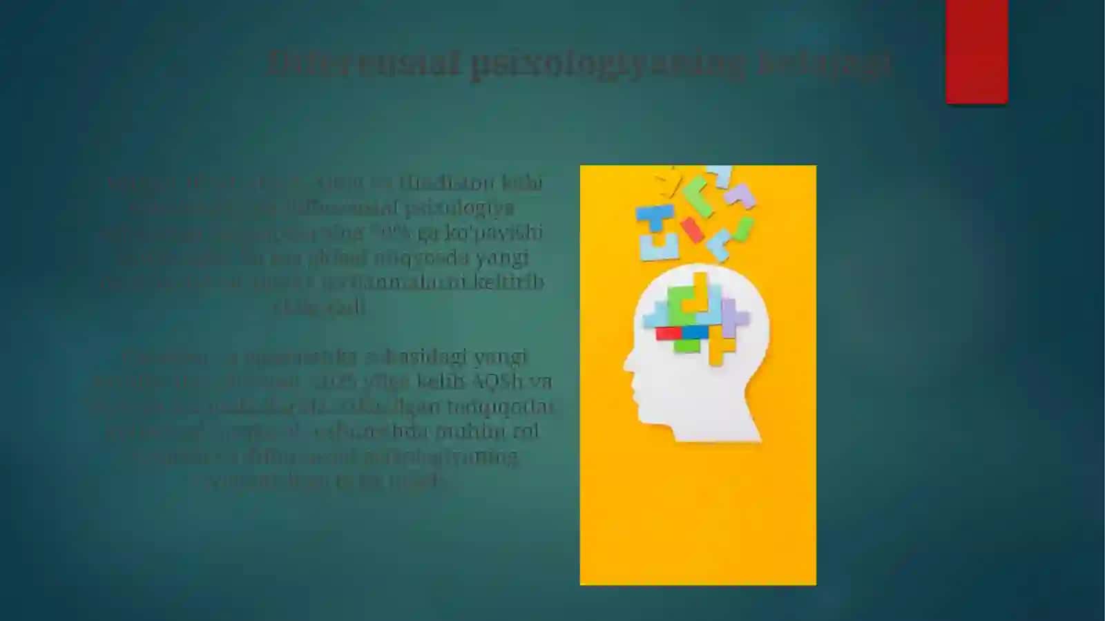 Differensial psixologiya rivojlanish tarixi va uning yetakchi maktablari 3