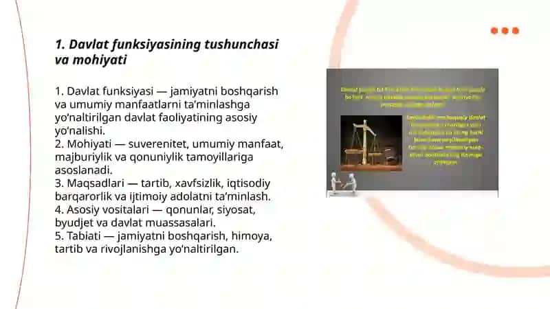 Davlat funksiyalari tushunchasi va turlari mavzusida slayd 15 listli boʻlsin 3