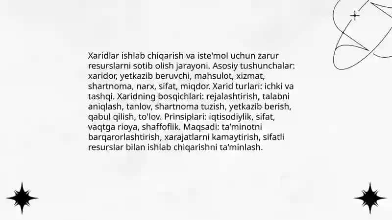 Xaridlarning mohiyati va uning ijtimoiy-iqtisodiy ahamiyati 3