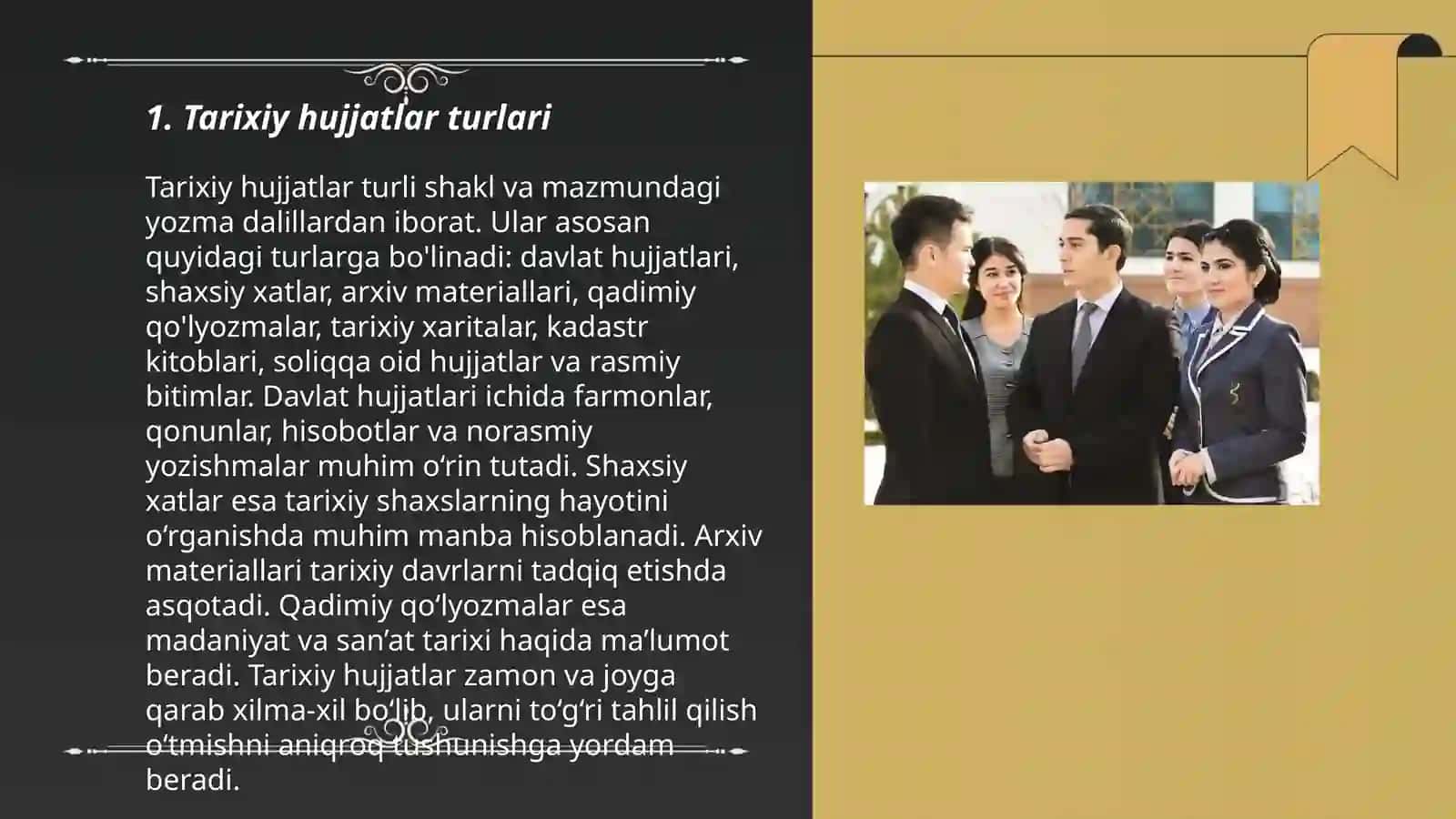 Tarixiy hujjatlar turlari 3