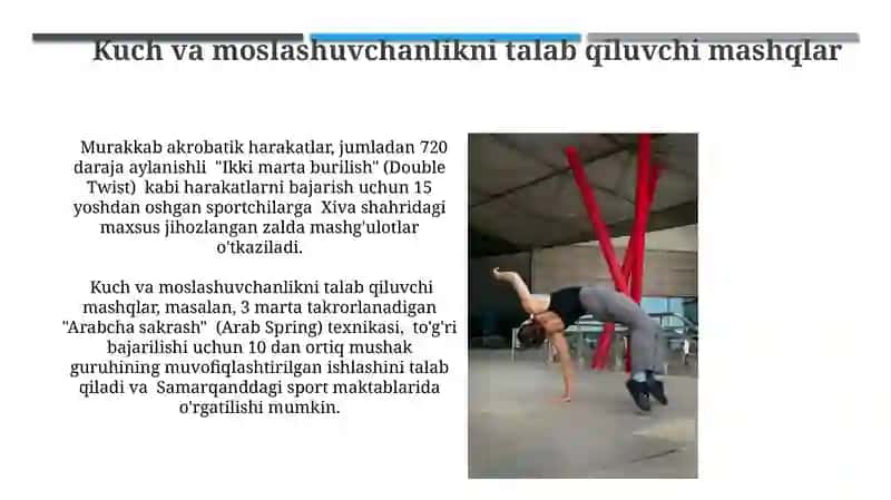 Sodda akrobatik mashqlar 3