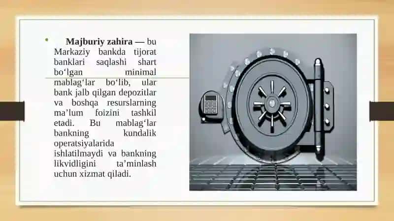 Majburiy zahiralarni tashkil etish tartibi va uning zaruriyati 3