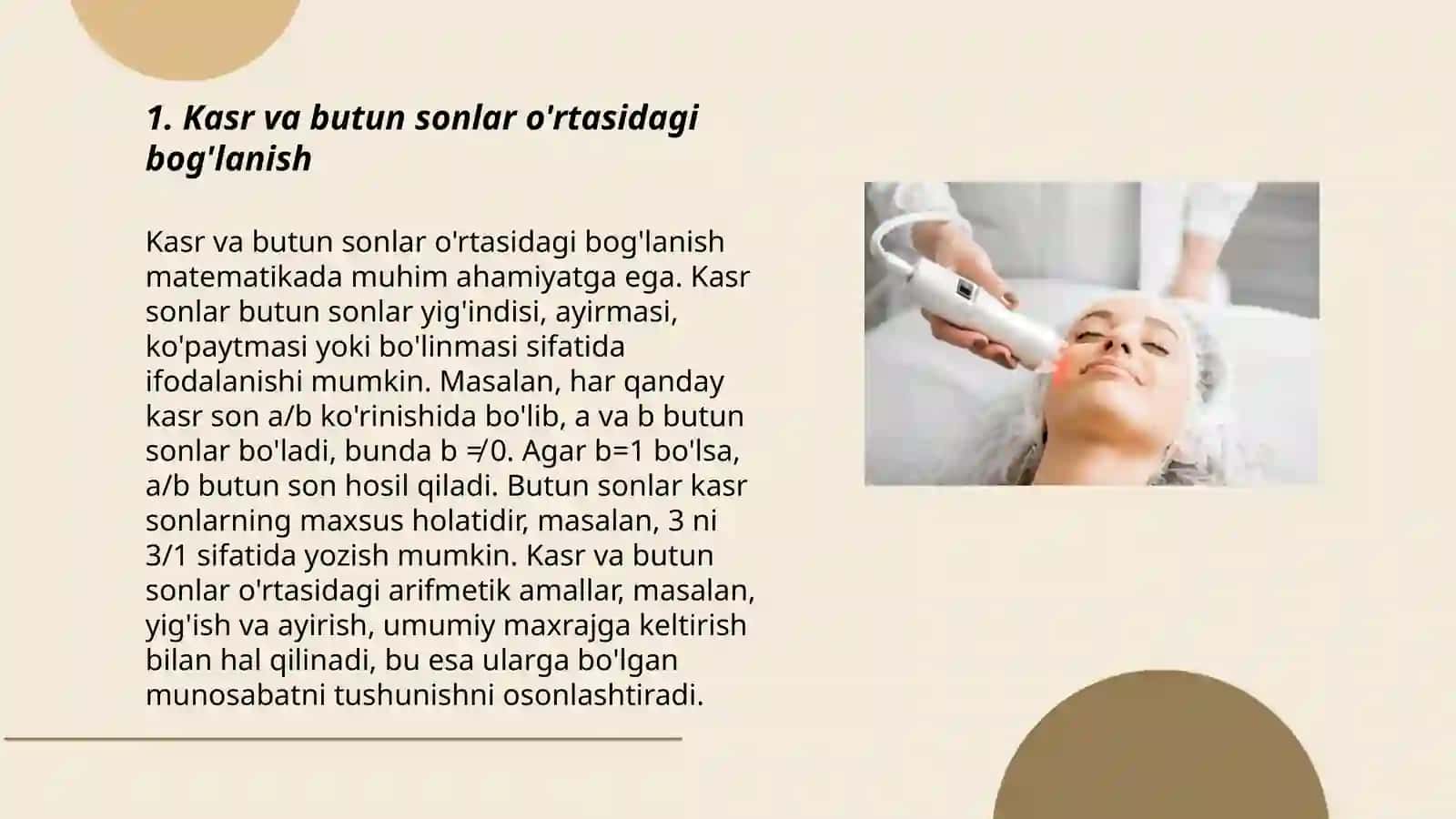 Kasr. Butunning ulushining topish. Ulushga qarab butunni topish 3