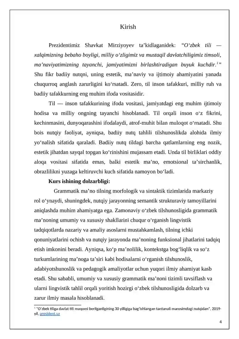 : O'zbek tilshunosligida umumiy va xususiy grammatik ma'no tavsifi 3