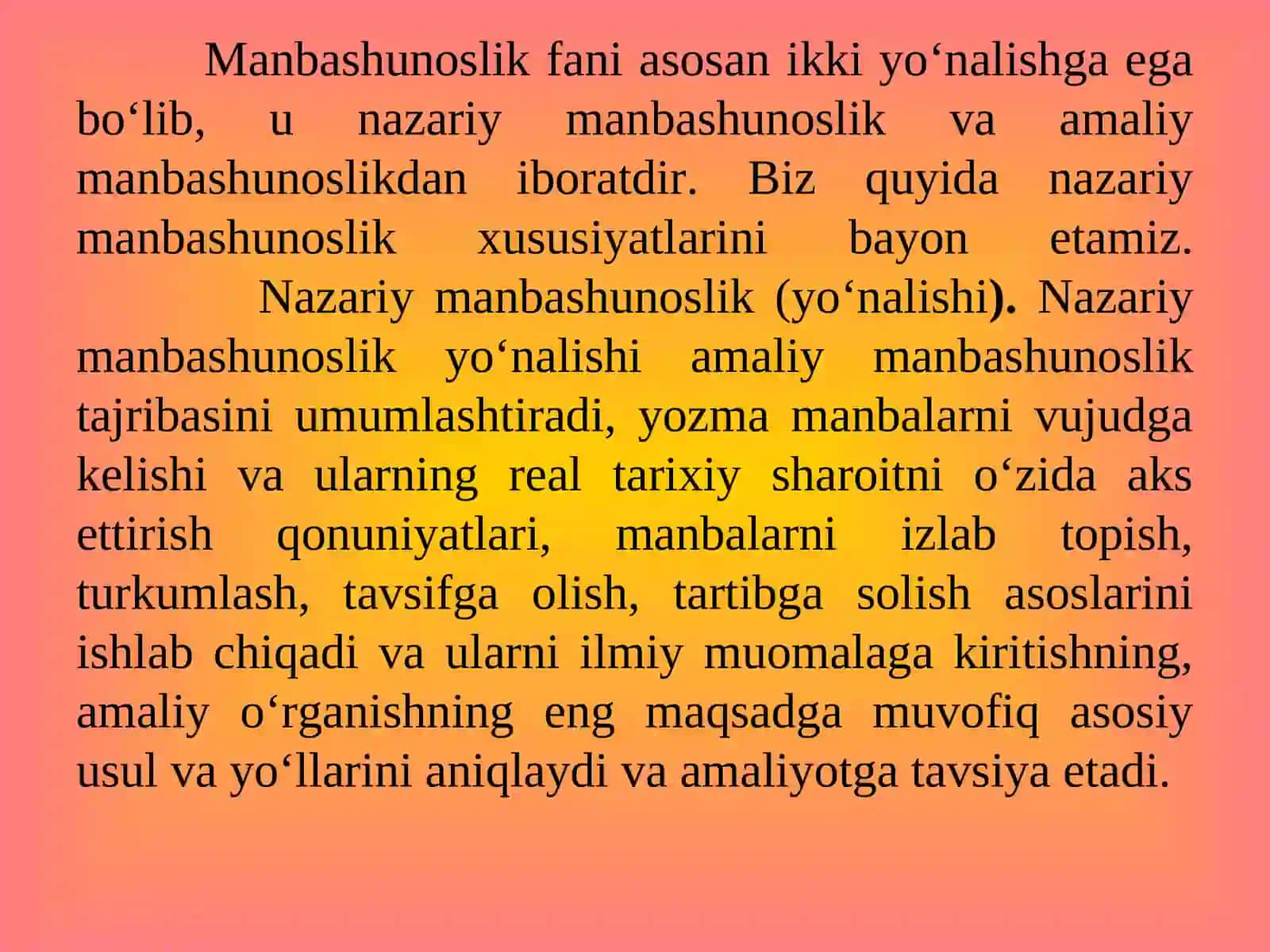 MANBALARNI O‘RGANISH: ANIQLASH, TIKLASH, TAHLIL QILISH 3