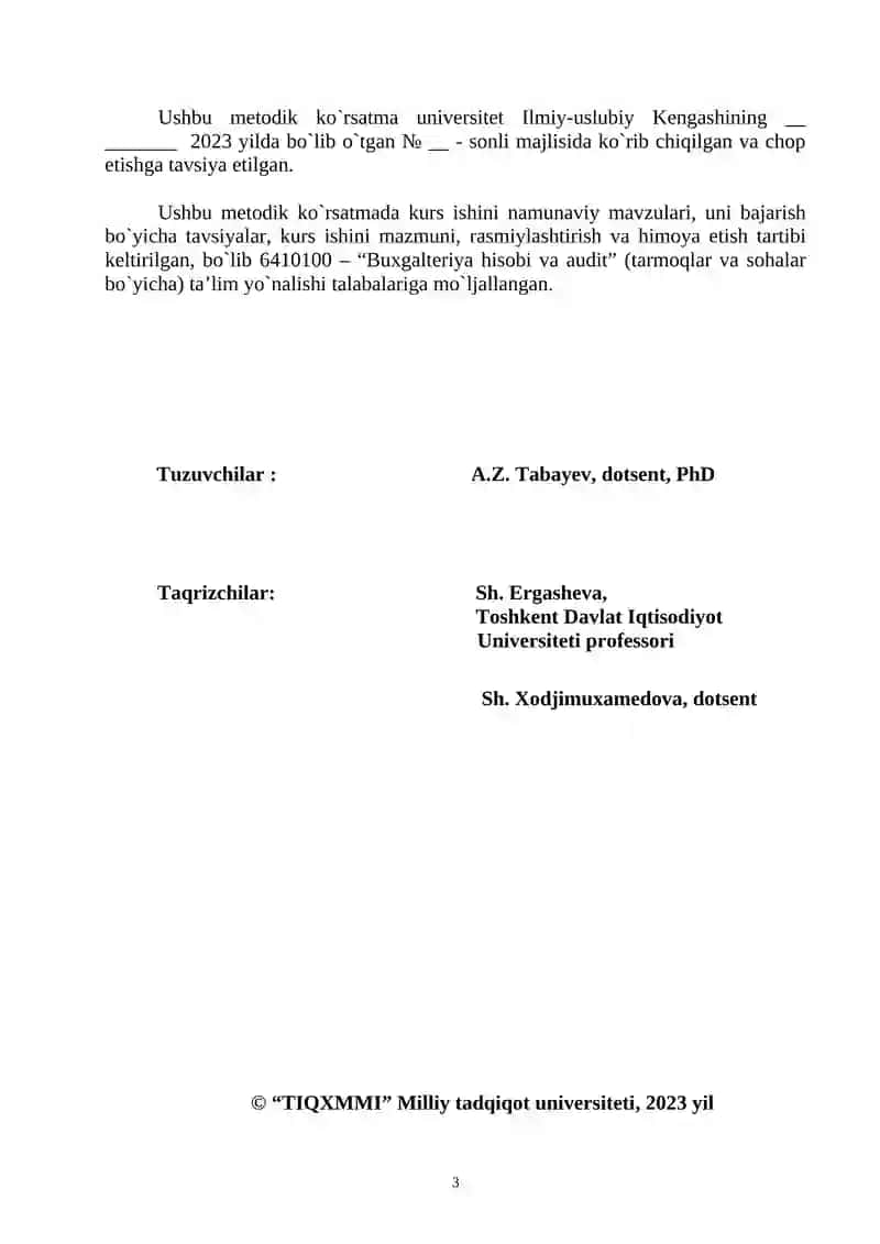 Kurs ishlarini bajarish boyicha metodik korsatma 3
