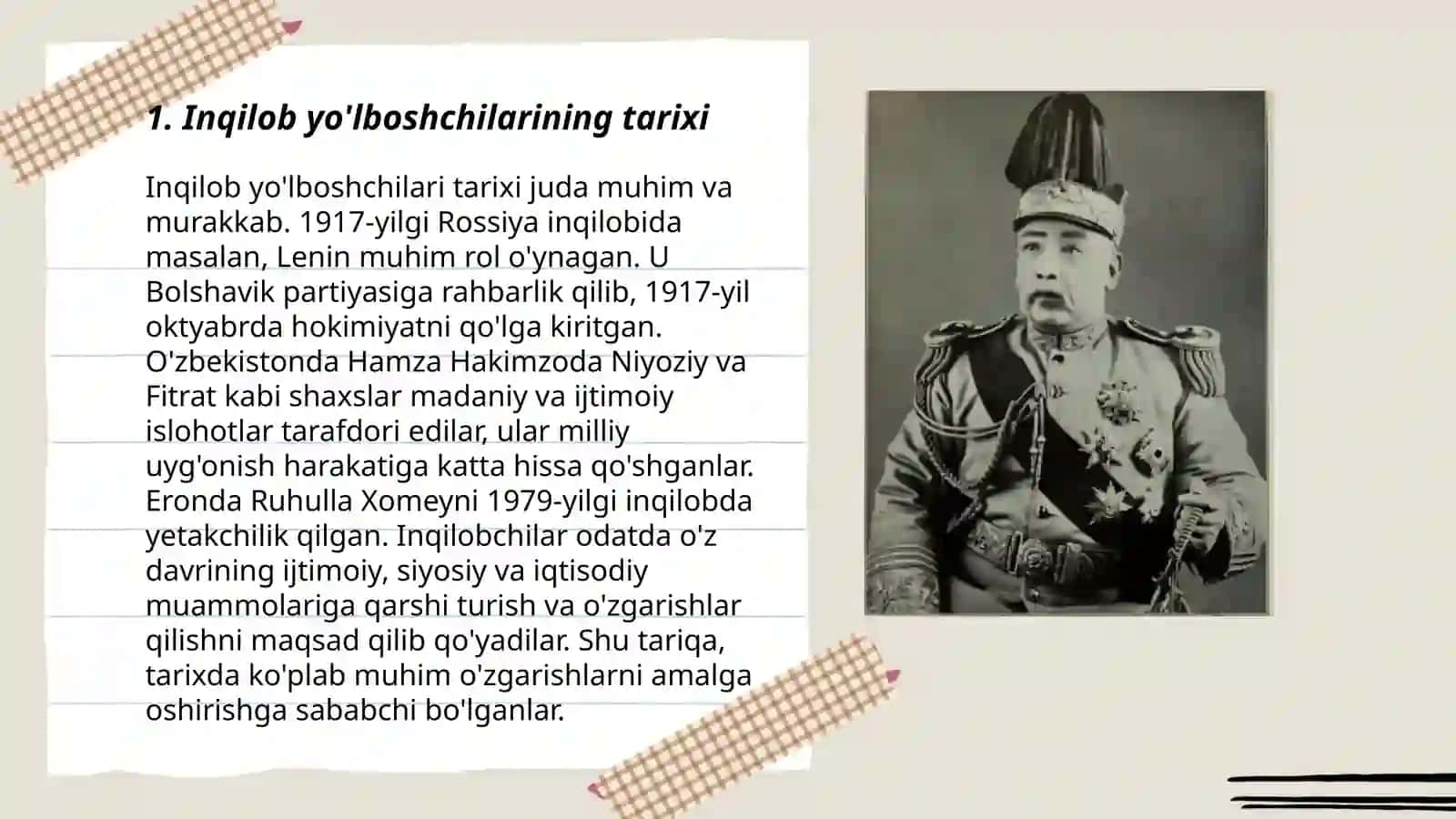 Inqilob yo'lboshchilari haqidagi rivoyatlarning personaj tasviri 3