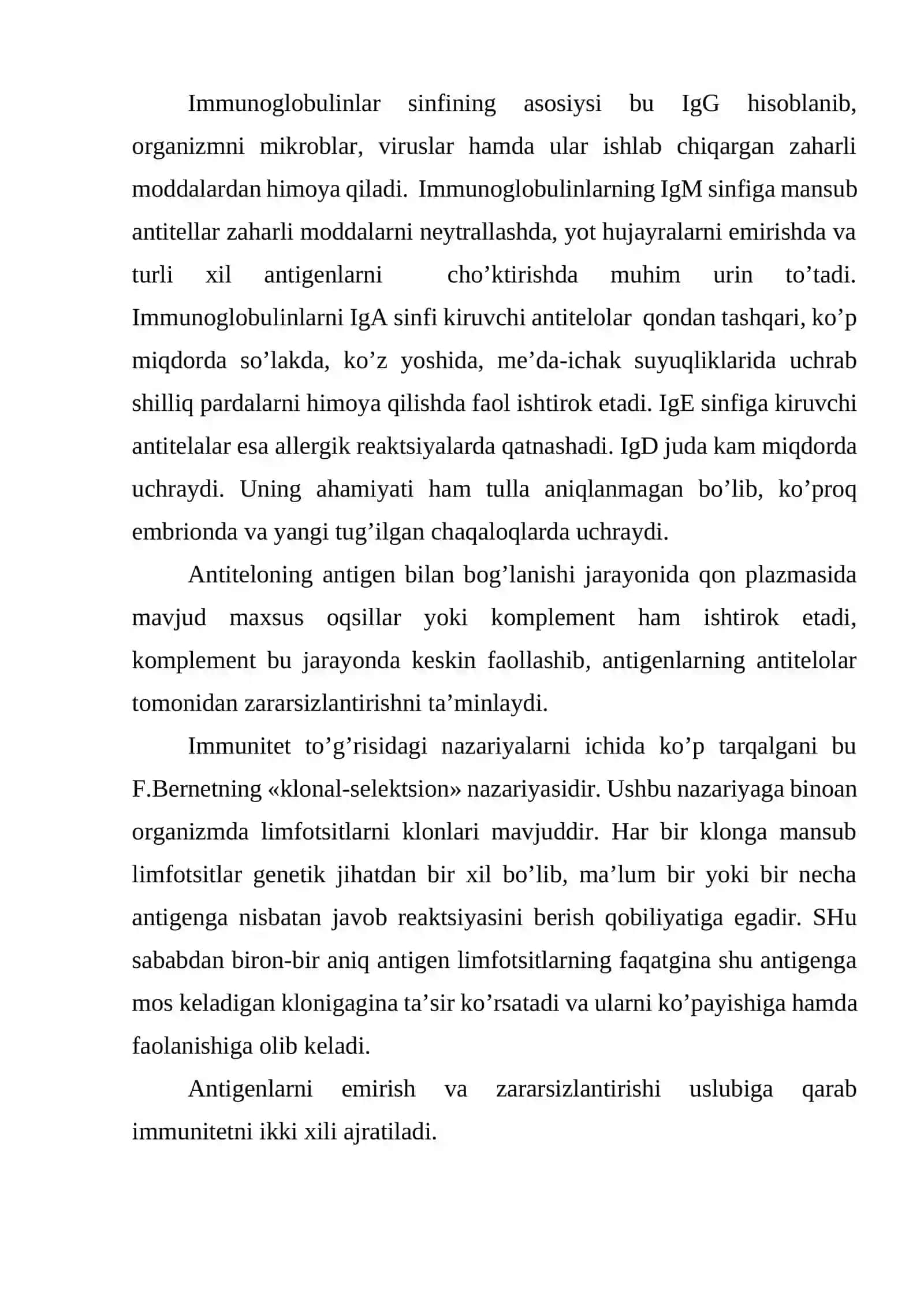 Immunitet to'g'risida umumiy tushuncha 3