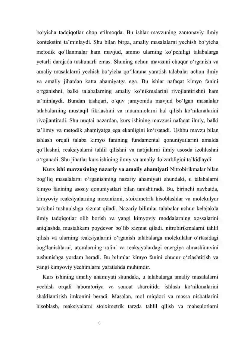 Nitrobirikmalar mavzusiga oid masalalar yechish 3