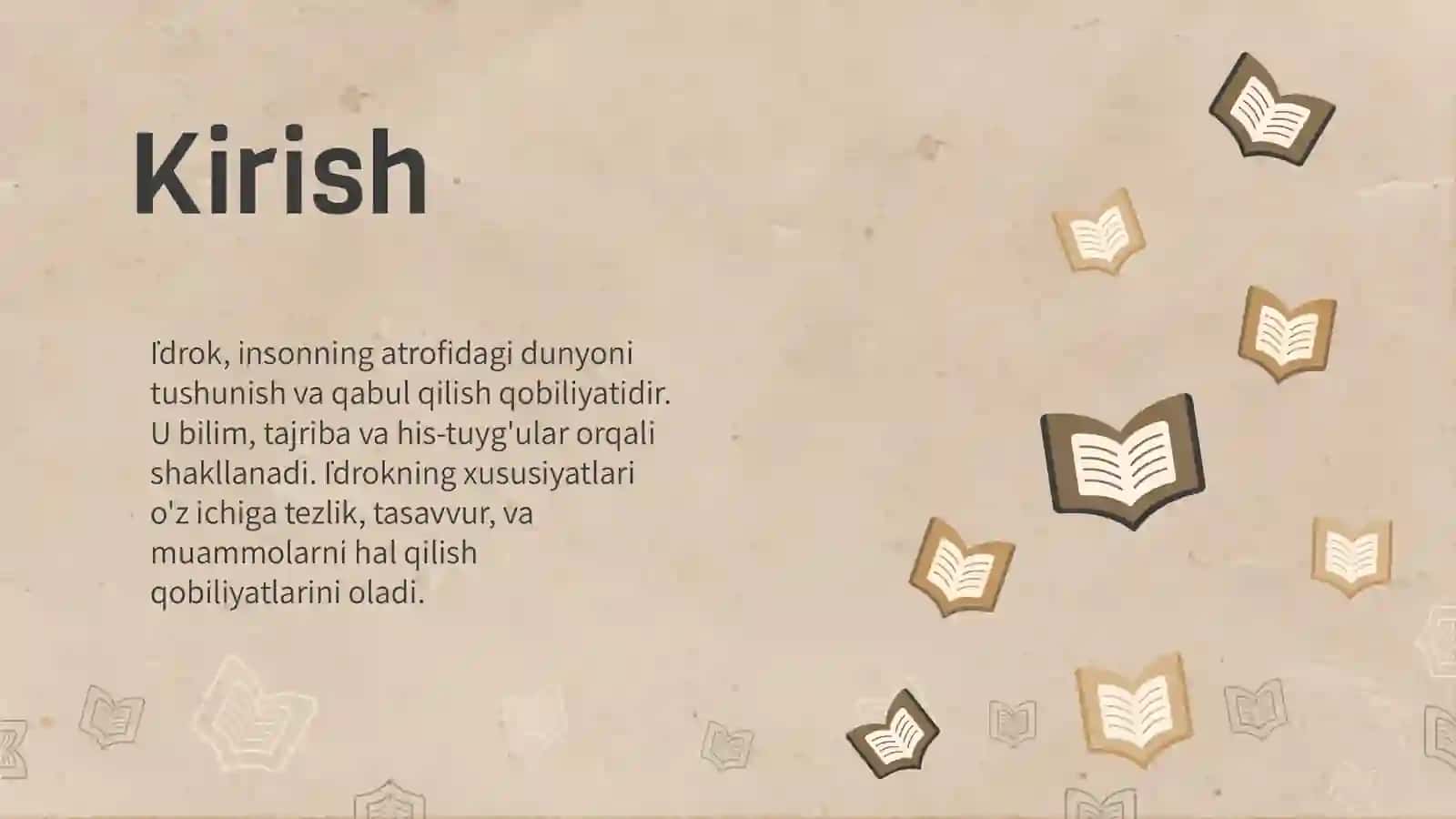 İdrok xaqida tushuncha va uning xususiyatlari 3