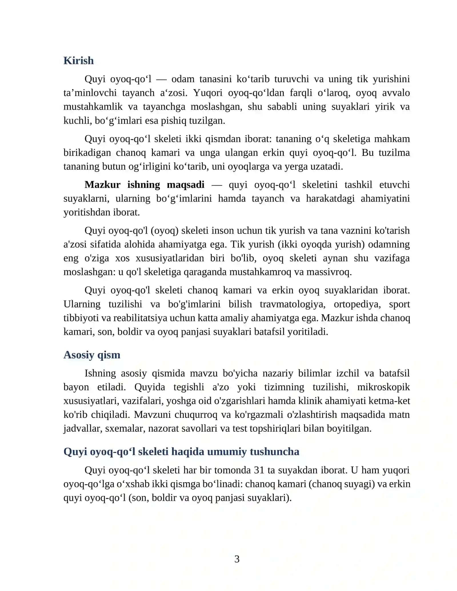 Quyi oyoq-qo‘l suyaklari va bo‘g‘imlari 3