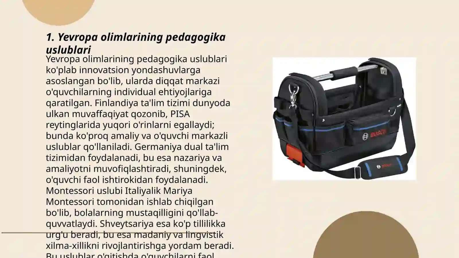 Yevropa olimlarining pedagogika uslublari 3