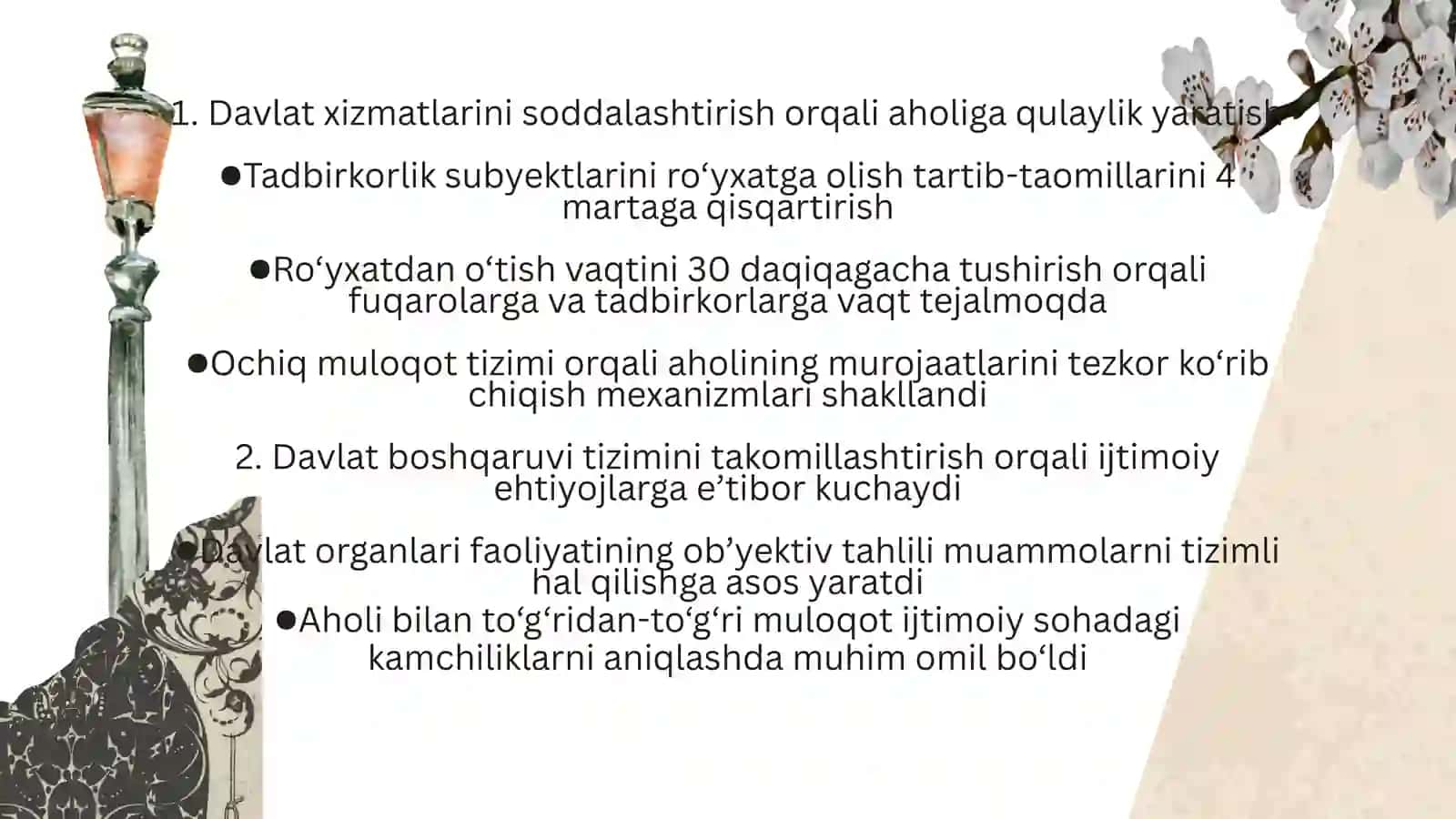 O'zbekistonning eng yangi tarixi fanidan tayyorlagan taqdimoti 3