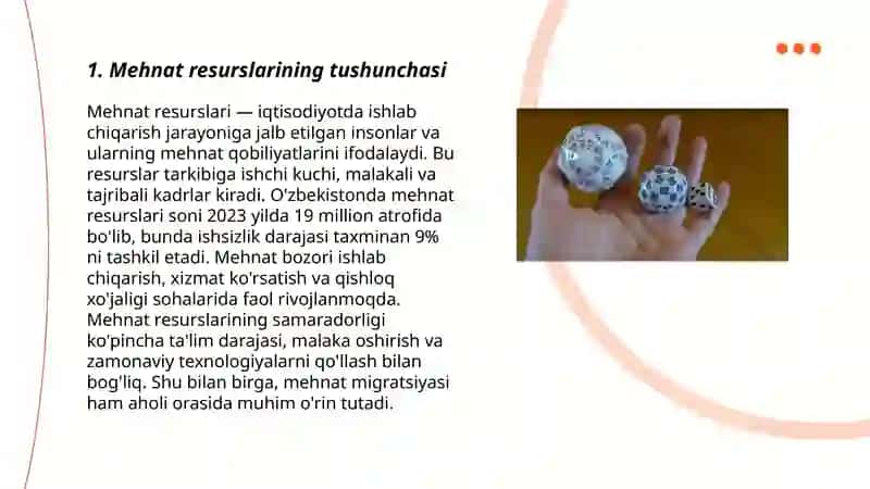 Mehnat resurslari va ularning shakllantirilishi 3