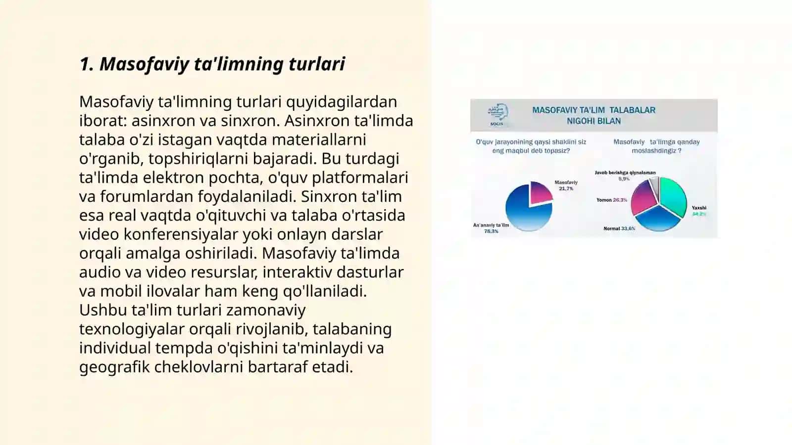 Masofaviy taʼlimni tashkil etish dasturlari va platformalari 3