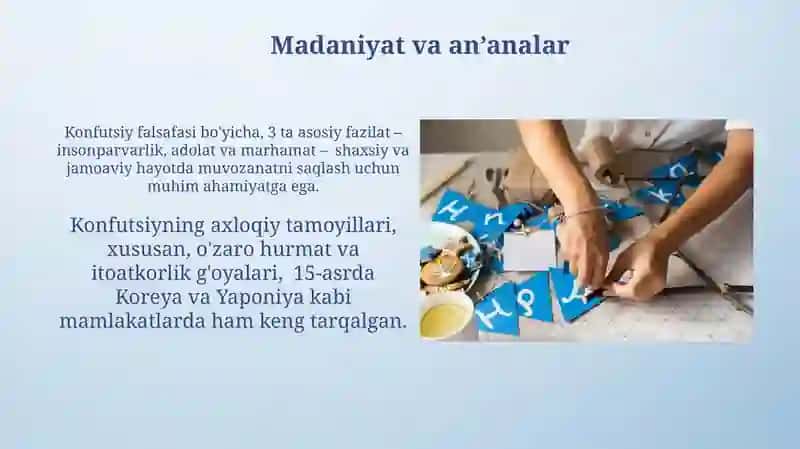 Konfutsiylik ta'limoti ijtimoiy-axloqiymasalalari 3