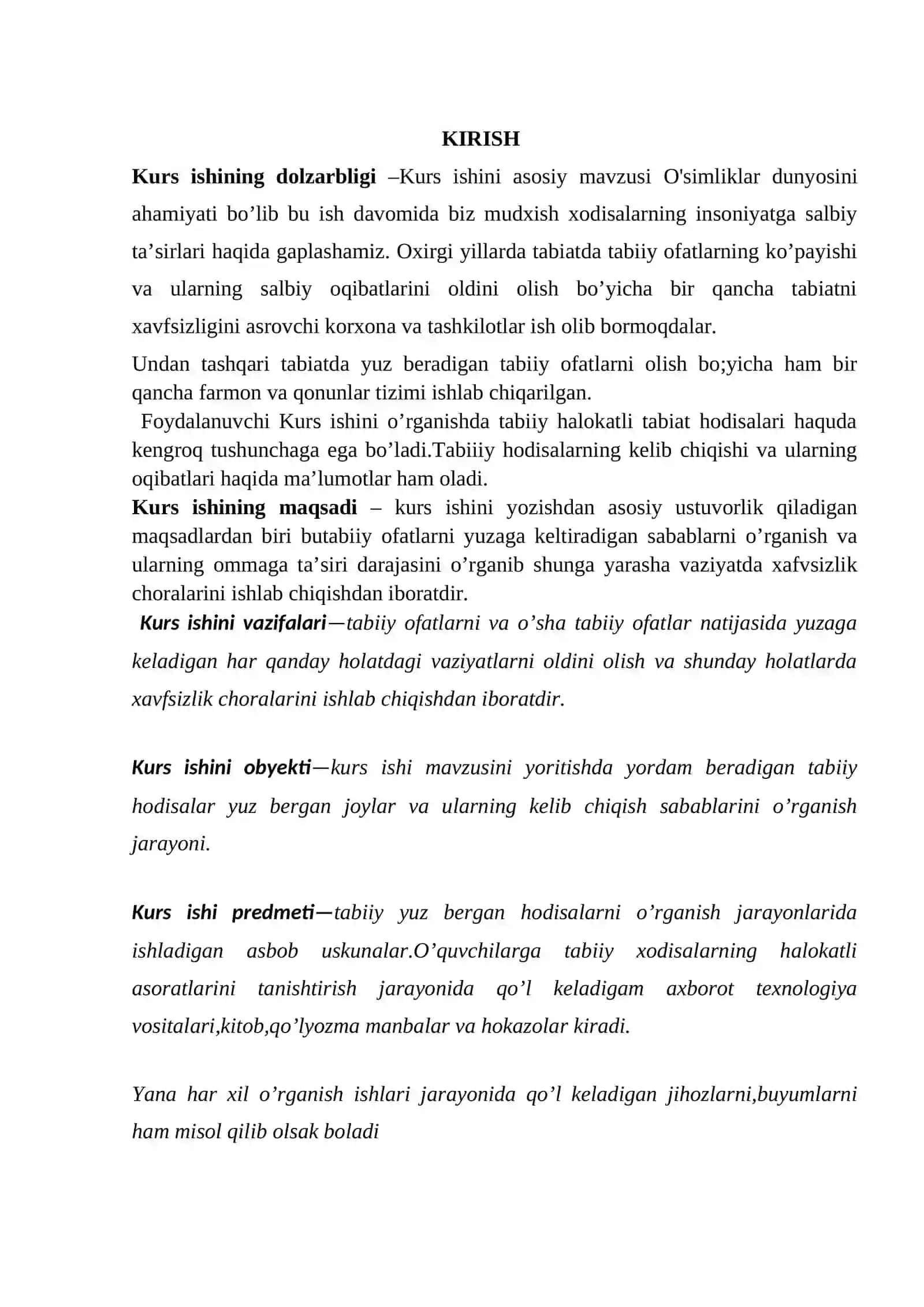 O`simliklarning tabiatda tutgan o`rni va uni muhofaza qilish masalasi 3