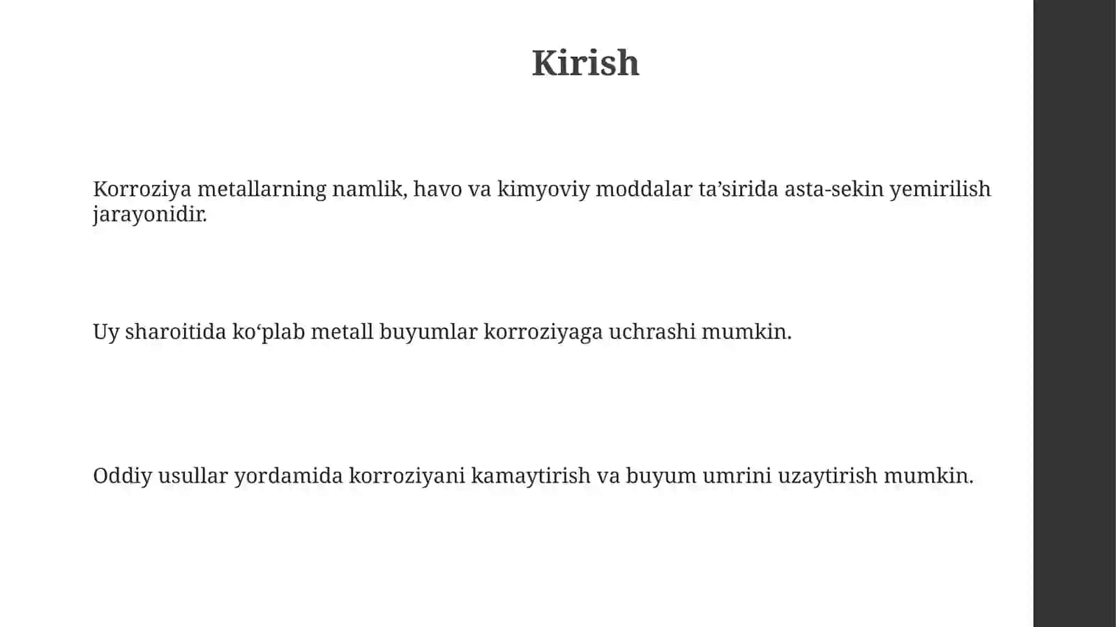 Uy sharoitida korroziyani kamaytirish usullari 3