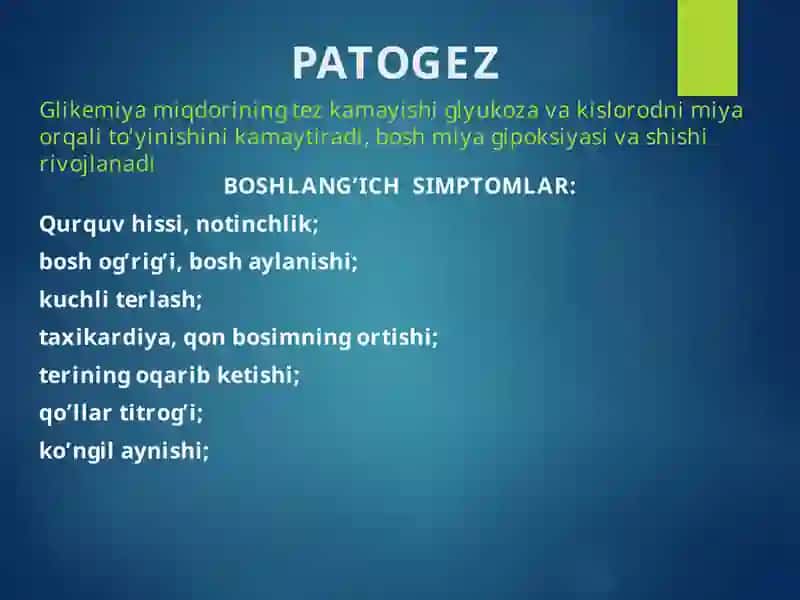 Giperglikemik va gipoglikemik koma qiyosiy tashxisi 3