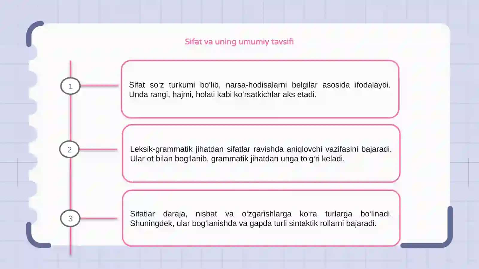Sifatning leksik-grammatik xususiyati 3