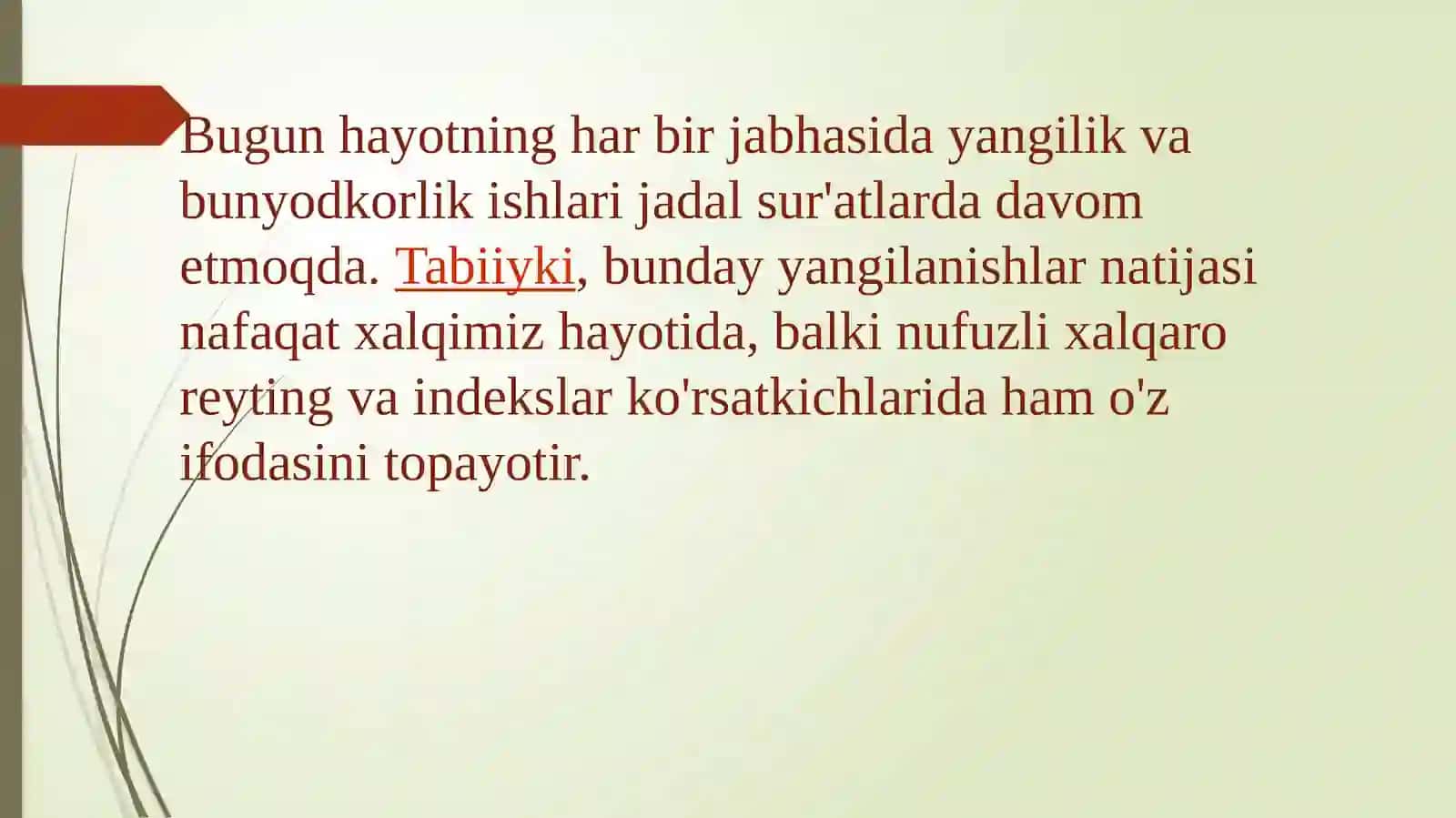 Siyosiy-huquqiy sohadagi (10 ta) ustuvor halqaro reytinglar va ularga O’zbekistonning integratsiyalashuvi 3