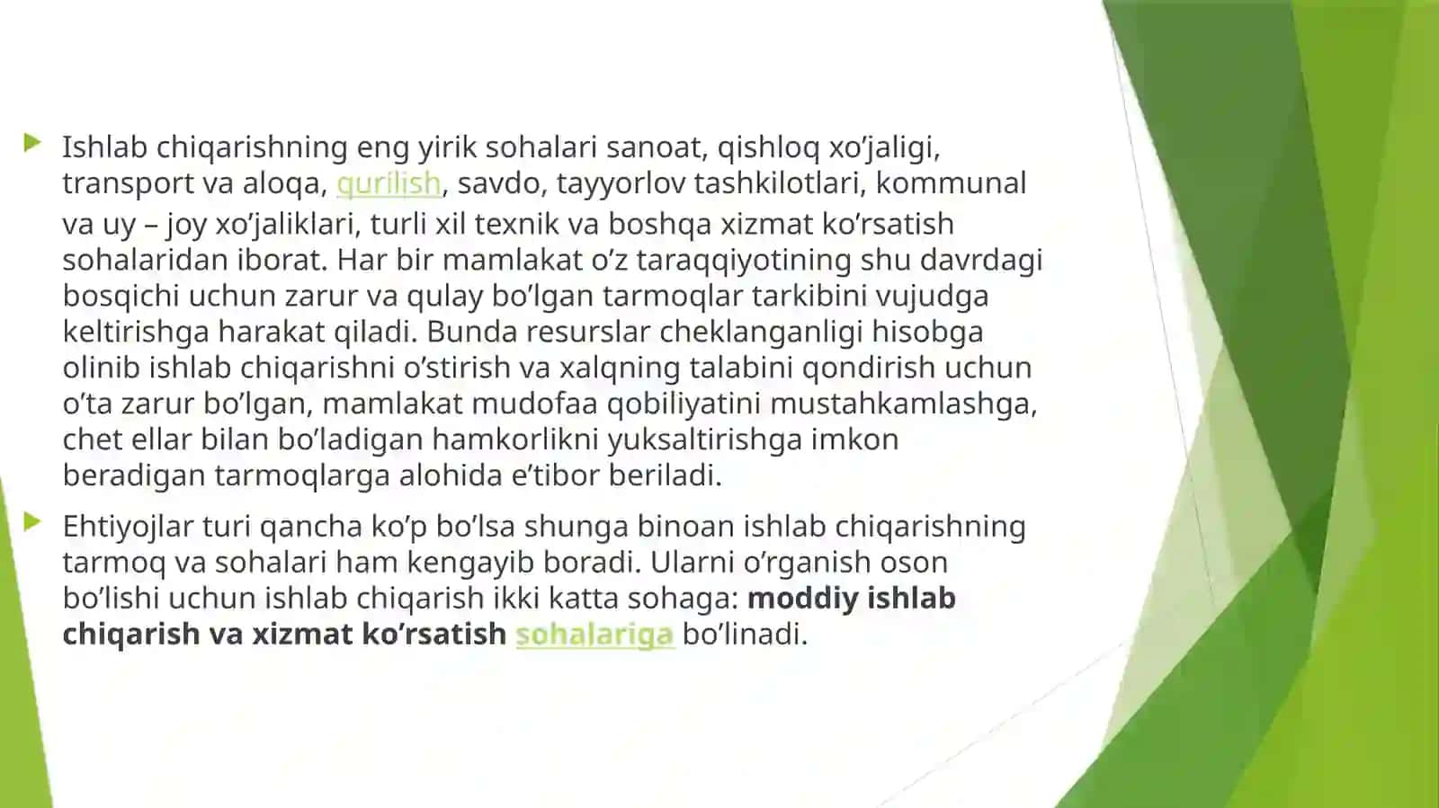 Ishlab chiqarish jarayoni va uning samaradorligi 3
