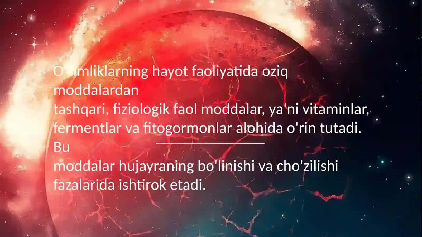 Dorivor o‘simliklar fiziologiyasi va biokimyosi 3