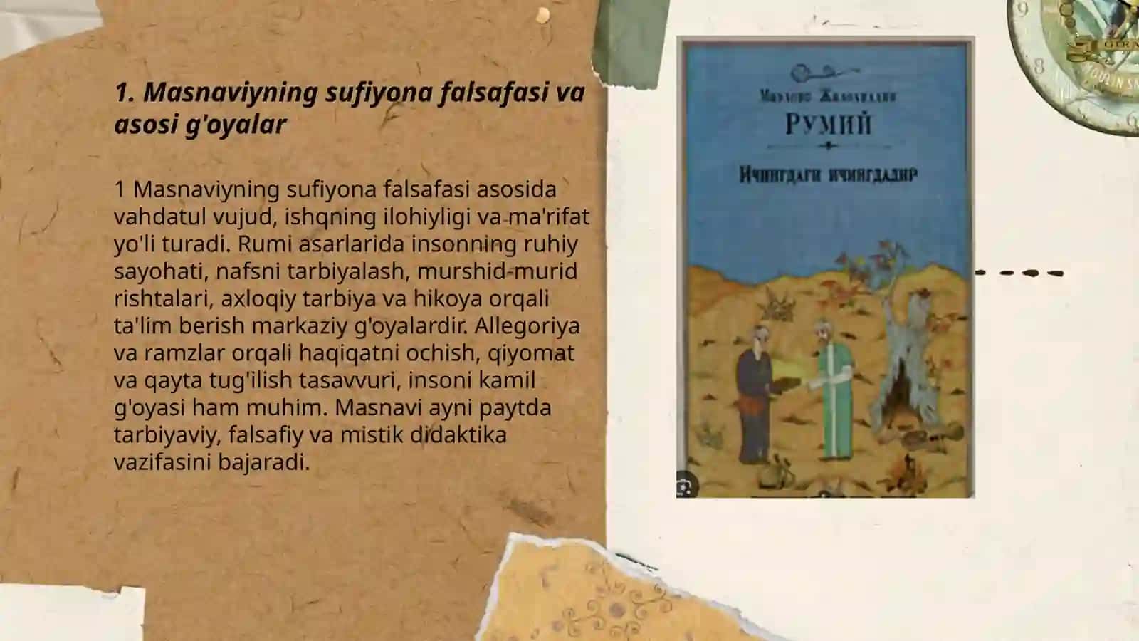 Mavlono Jaloliddin Rumiy. Masnaviy, Fihi mafih. Devoni Kabir. 3