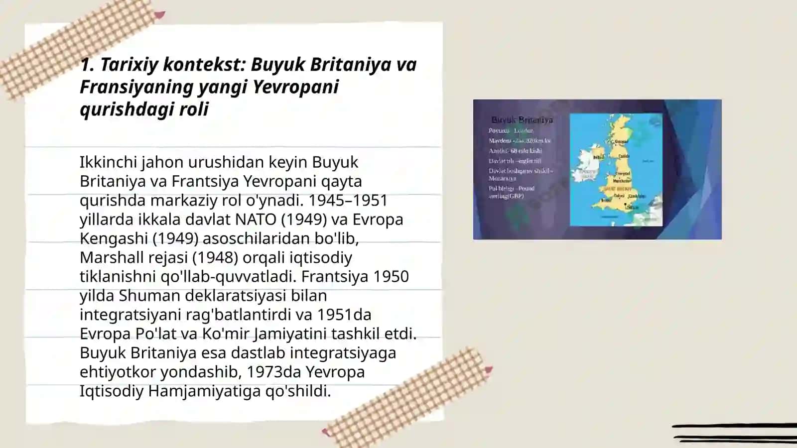 Buyuk Britaniya Fransiya yangi Yevropani qurish 3