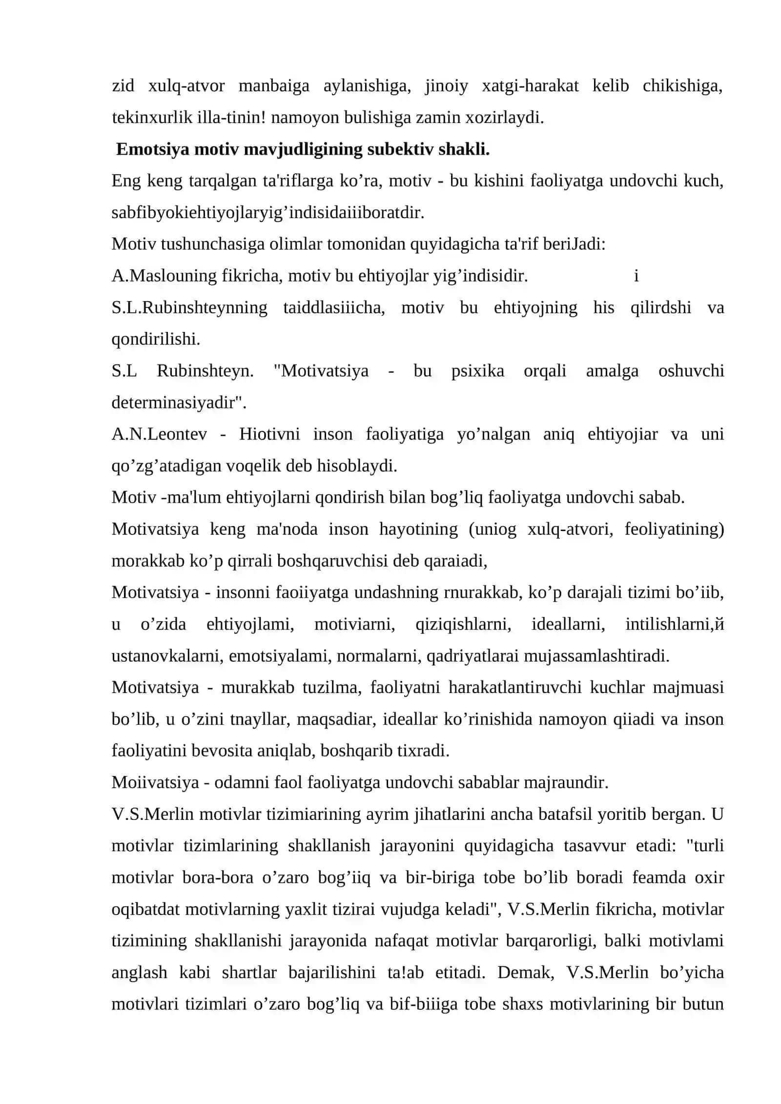 Ma’ruza. Motivatsiya haqida umumiy tushuncha 3