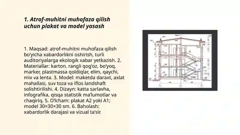 Atrof‑muhitni muhofaza qilish uchun Plakat va model yasash 3