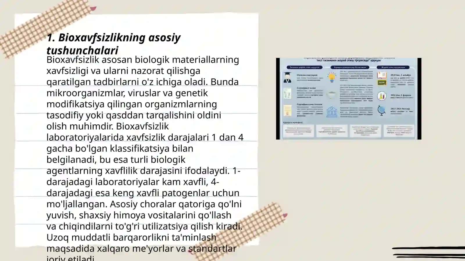 Bioxavfsizlikning asosiy tushunchalari 3