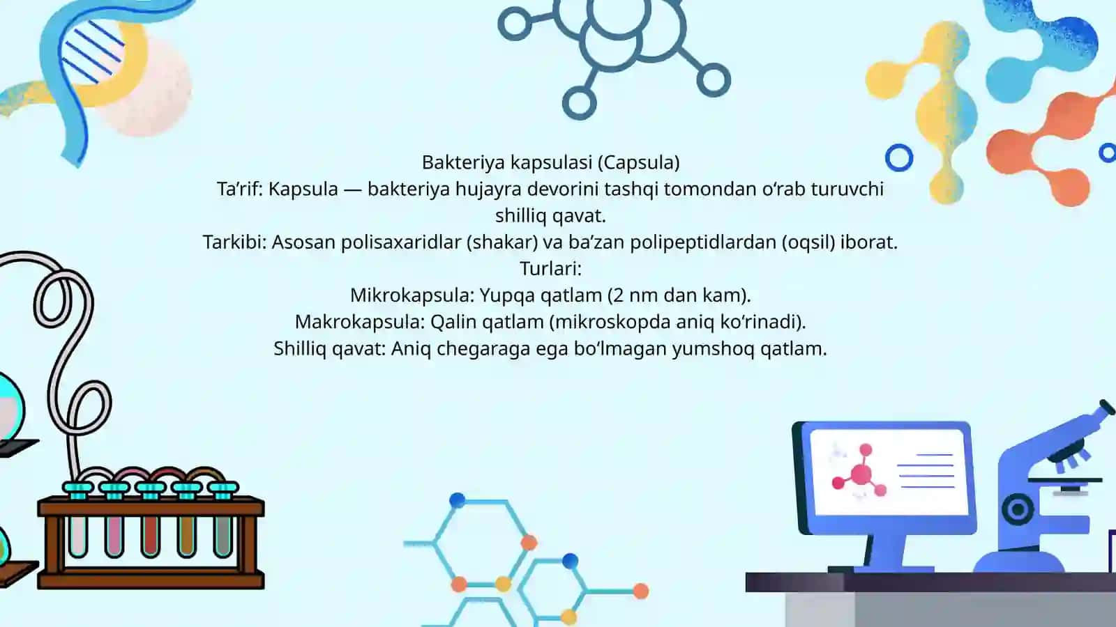 Bakteriya hujayralari qoʻshilmalari va kapsulalari 3