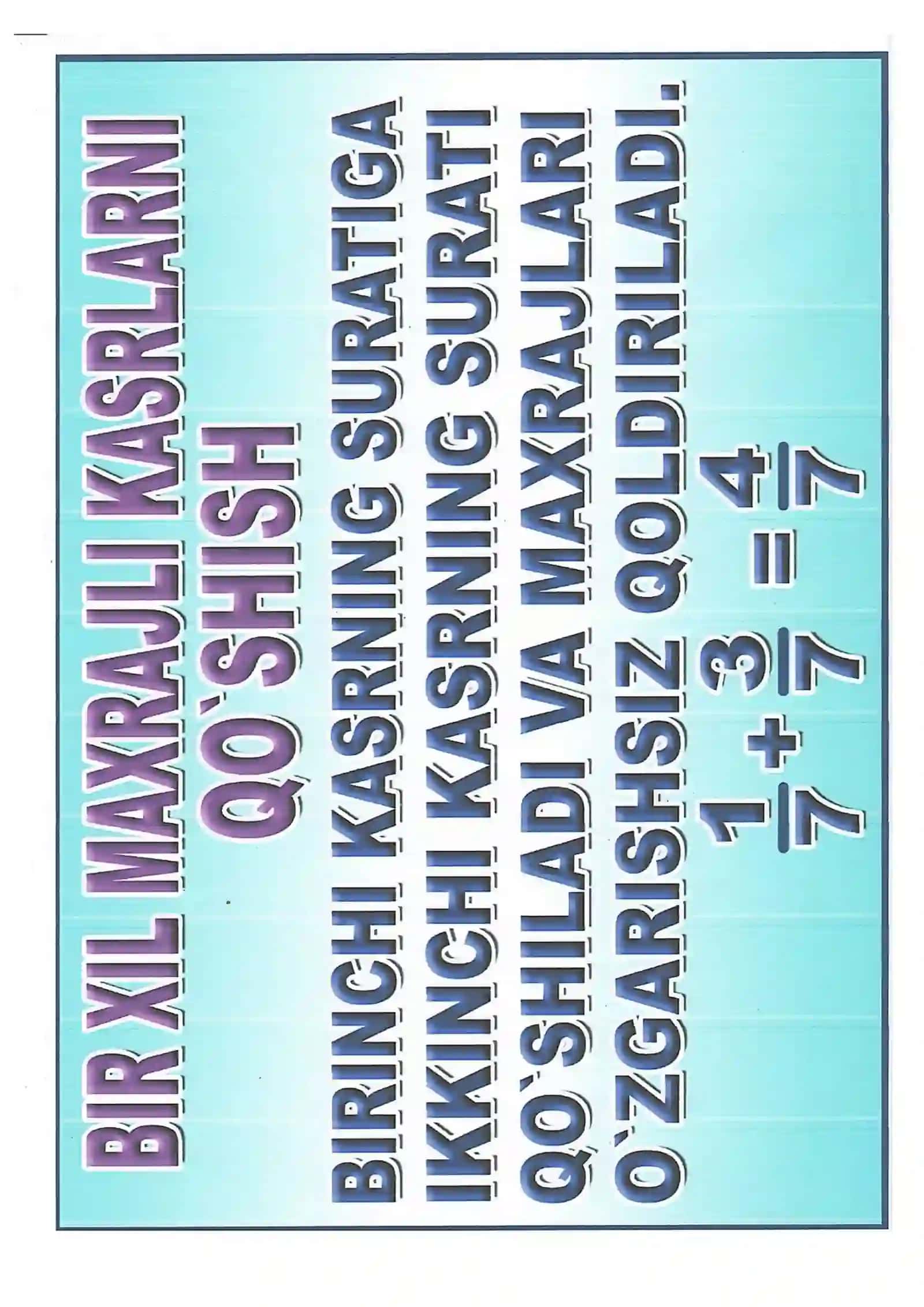 5-6-matematika fanidan ko'rgazmalar to'plami 3