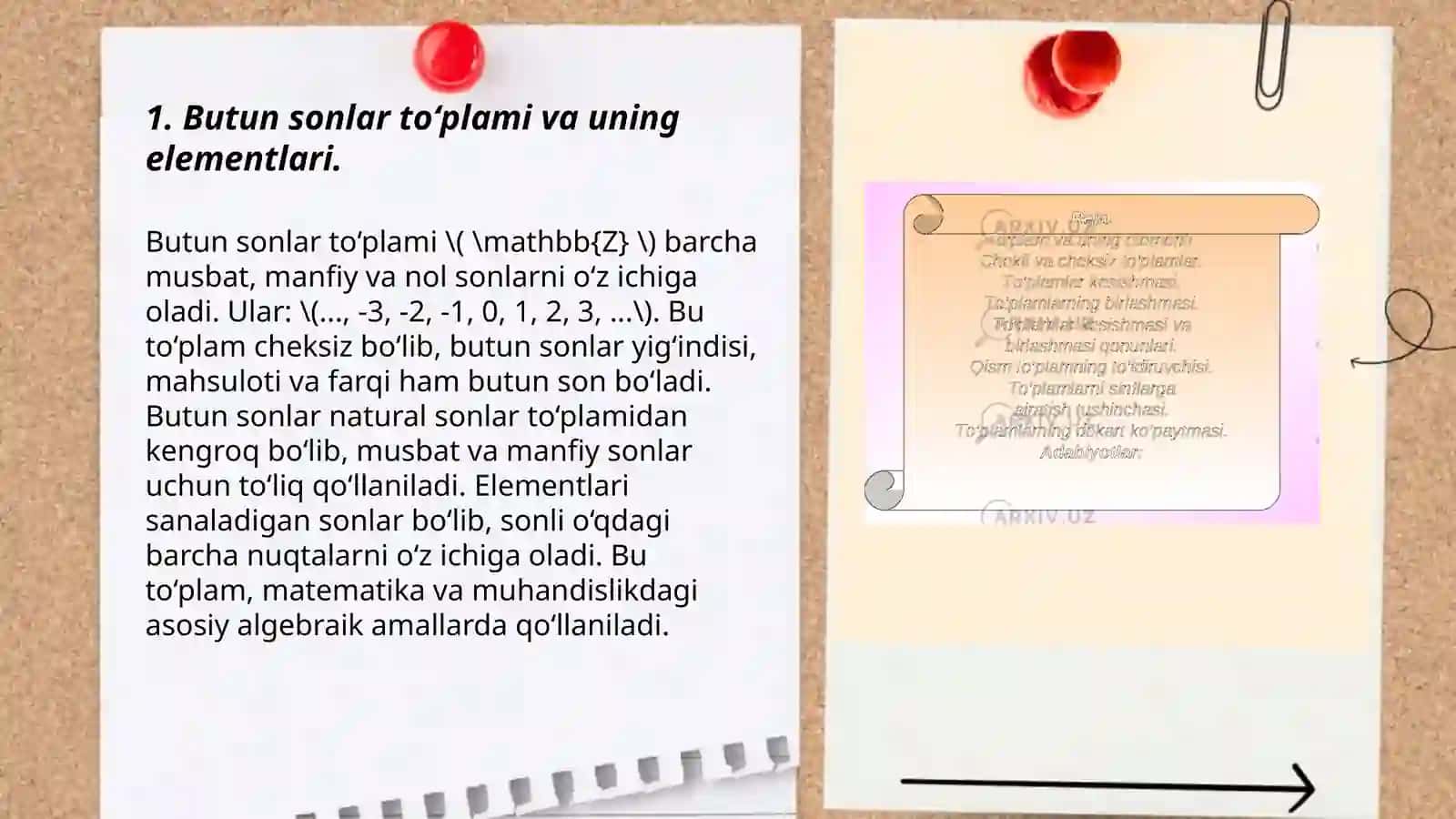 Nomanfiy butun sonlar toʻplamida boʻlinish munosabatining ta'rifi va xossalari 3