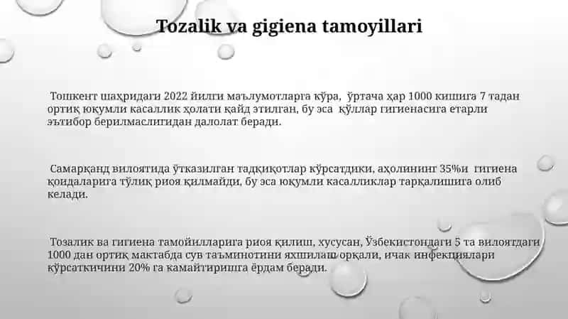 Endemik kasalliklarni oldini olishning gigiyenik asoslari 3