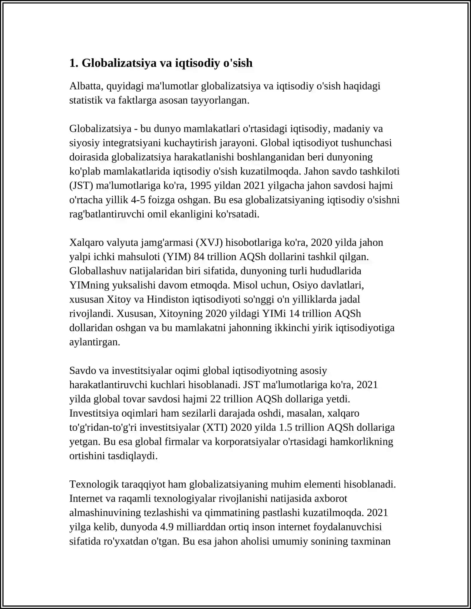 ZAMONAVIY ANTISOTSIALISTIK NAZARIYALAR IQTISODIY OʻSISHNI QANDAY IZOHLAYDI 3