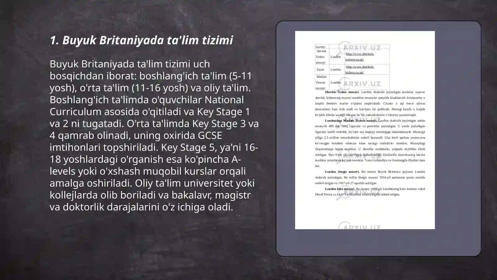 Buyuk Britaniyada ta'lim tizimi 3