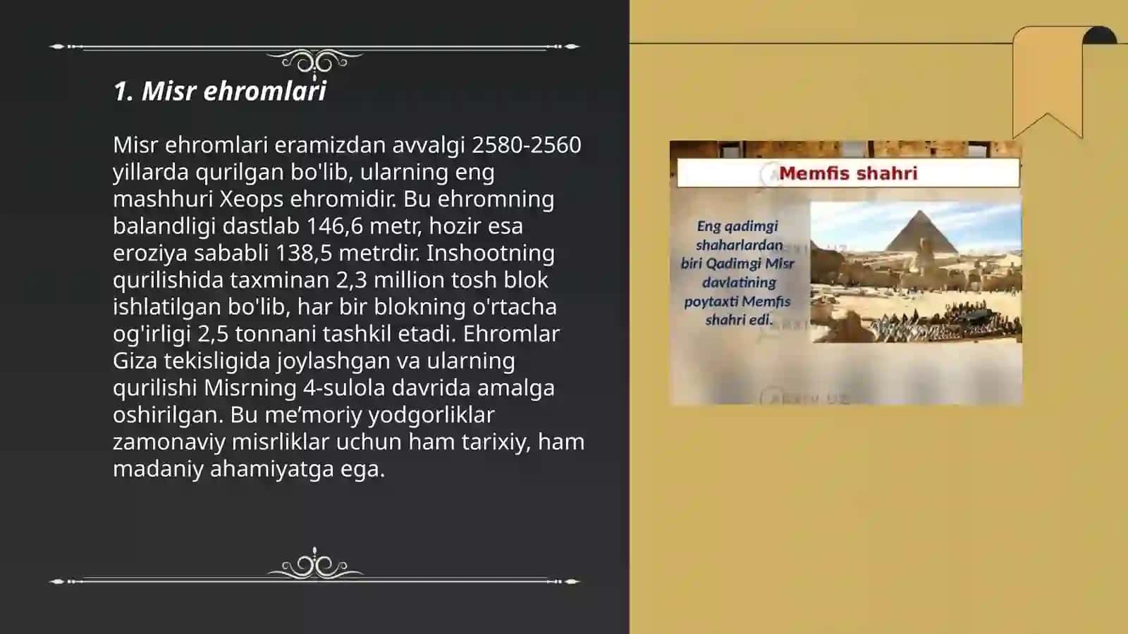 Misr ehromlari 3