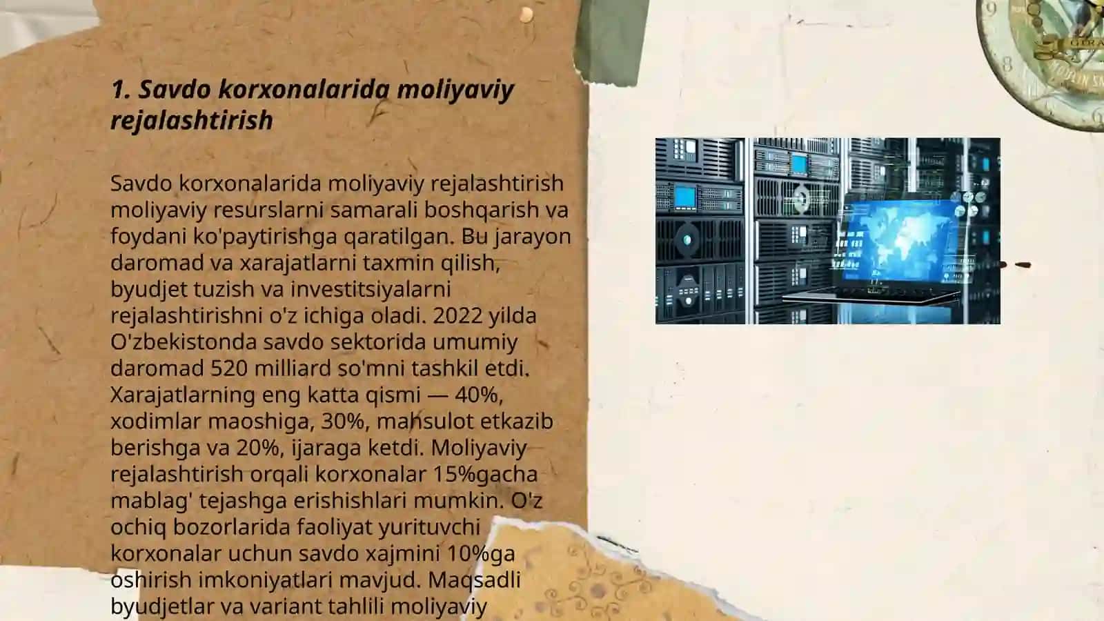 Savdo korxonalarida moliyaviy rejalashtirish 3
