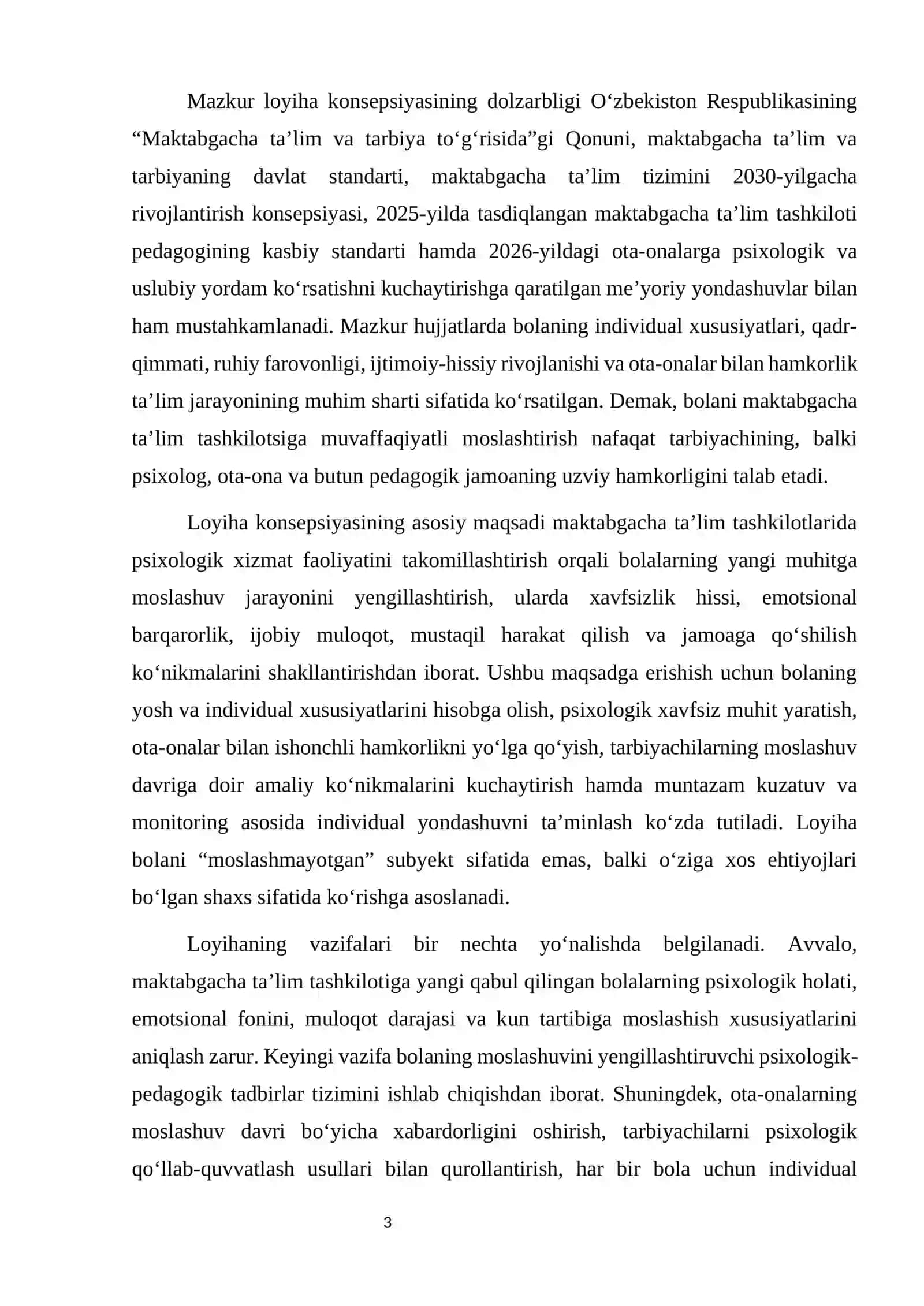Maktabgacha ta’lim tashkilotlari psixologi 1- guruh tinglovchisi 3
