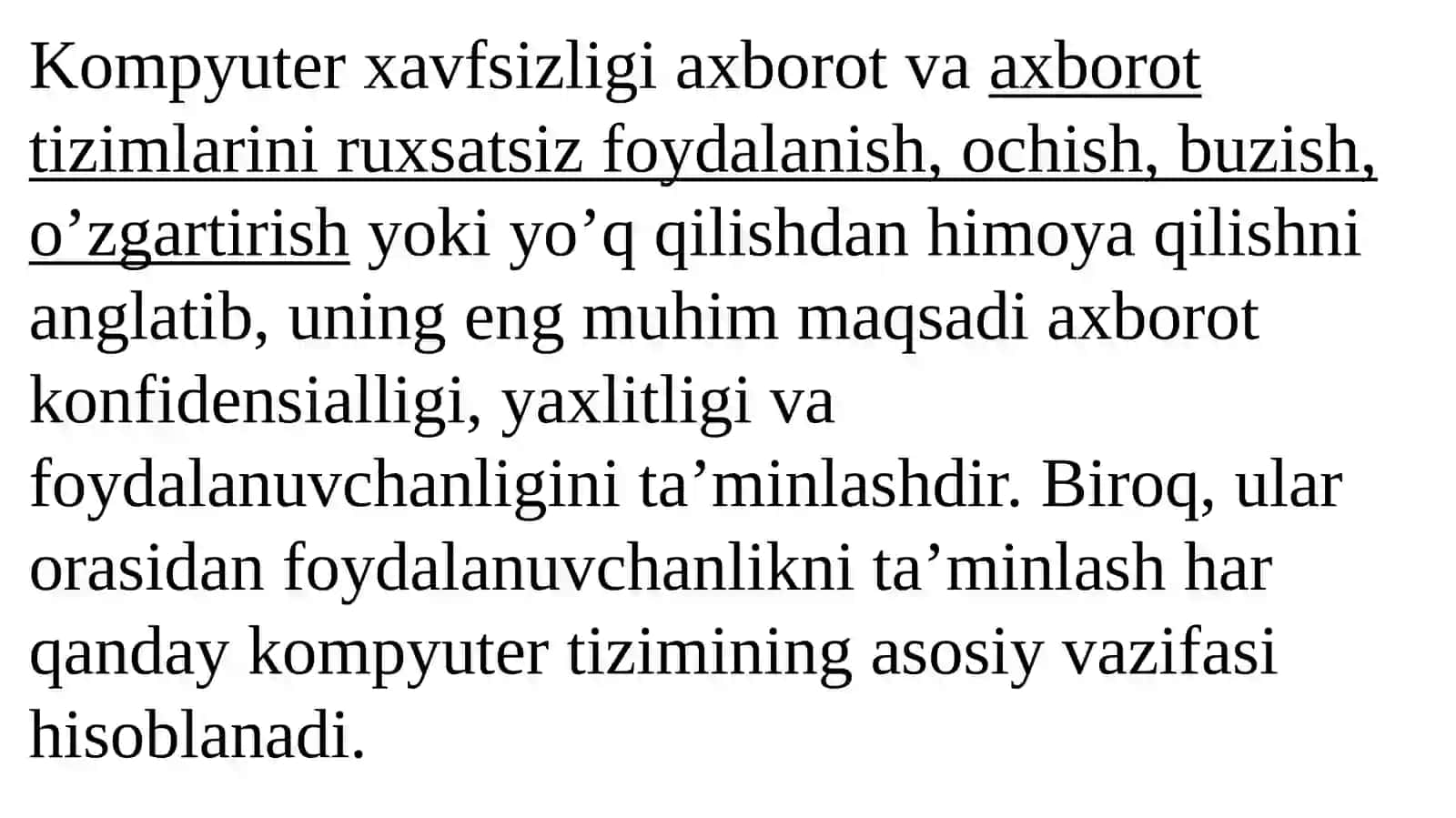 Foydalanuvchanliktushunchasi. Zaxira nusxalash 3